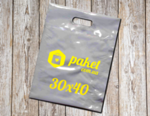 Пакеты 30х40 типа "банан" цвет серебро
